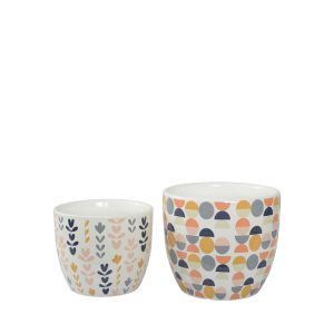 Mimi Set of 2 Planter Pots 14x12cm + 12x10cm